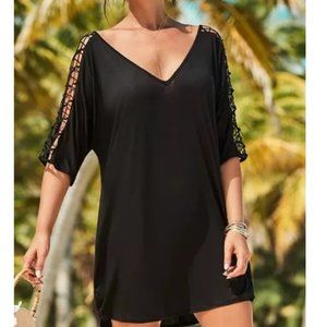 Nwt Swimsuits For All Kinsley Cutout openwork Swimsuit Coverup
